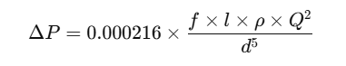 Darcy-Weisbach Formula