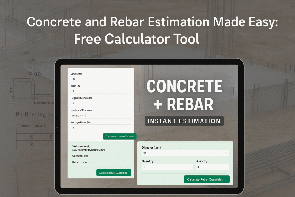 Concrete & Rebar Calculator