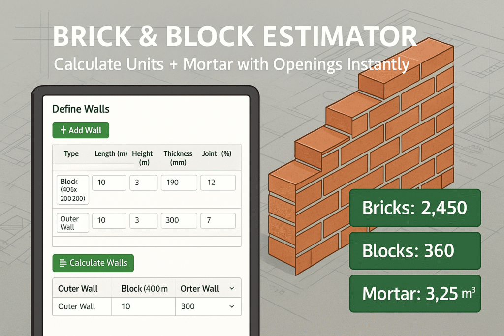 Brickwork Estimator