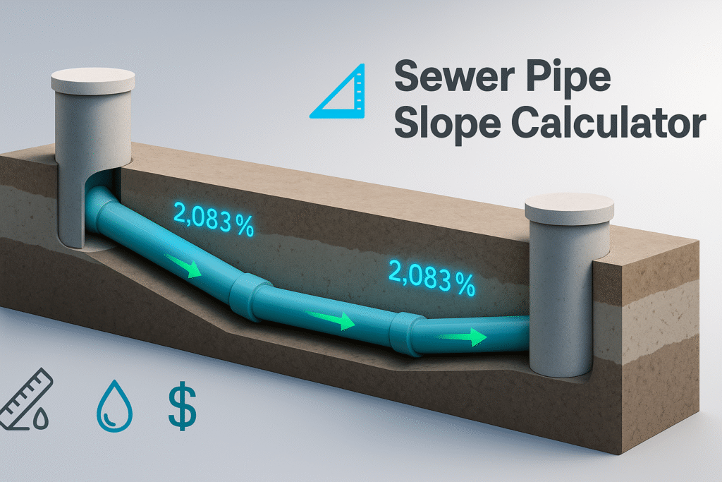 Sewer Pipe Slope Calculator