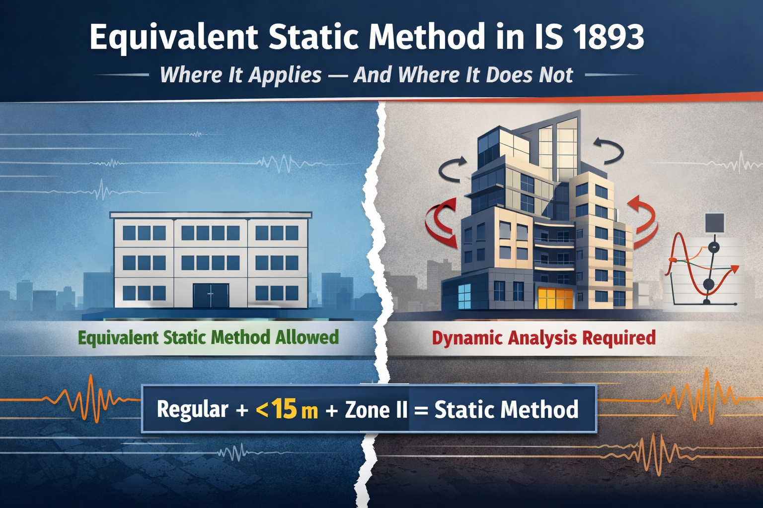 Equivalent Static Method in IS 1893: When You Can Use It
